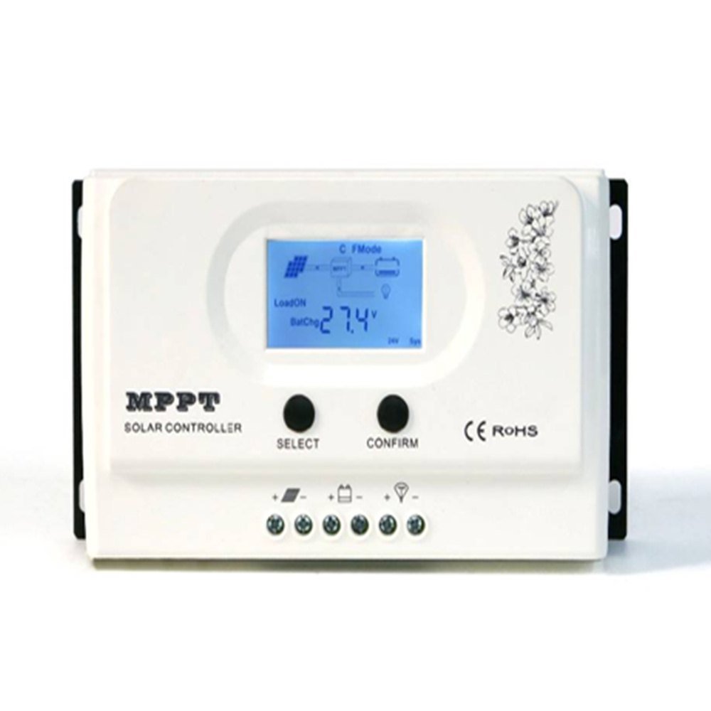 Wiser2 20 Amp 30 Amp 40Amp 50 A12v 24v MPPT Solar Charge Controller with USB 5V 3A Output Thumb 2