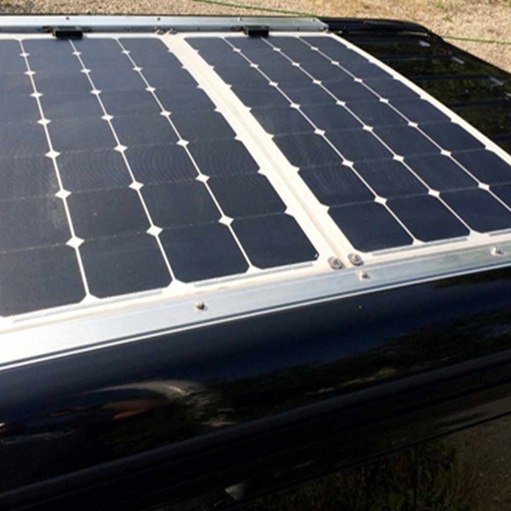 Hinergy Marine Solar Panel 100W 18V with Aluminium Back Sheet for 12V Charge Battery on Boats, Caravans, Motorhomes, Yachts,RVs. Thumb 6