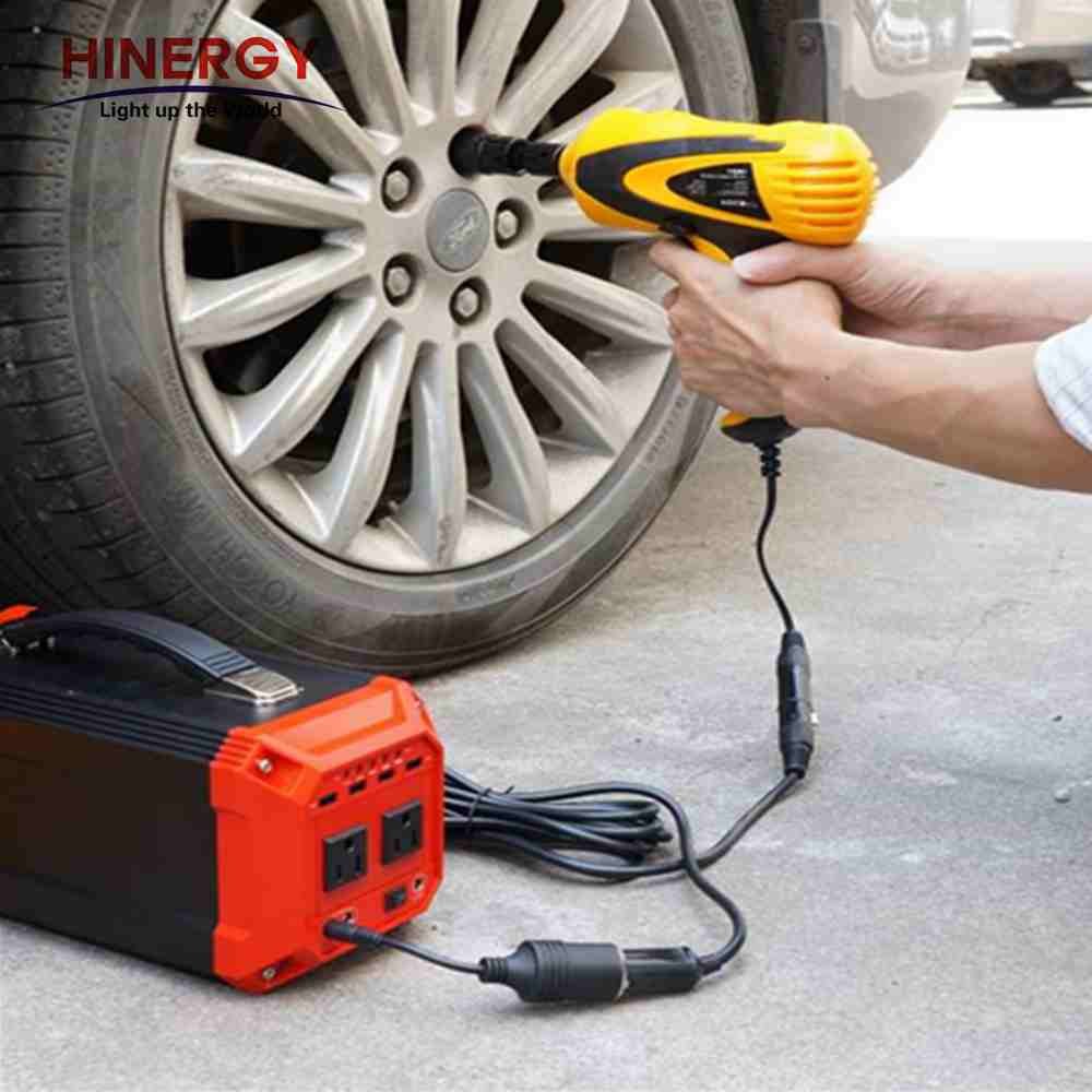 Hinergy mini portable solar generator DC AC 110V 220V 230V 300w solar generator portable solar charger for indoor outdoor use Thumb 6