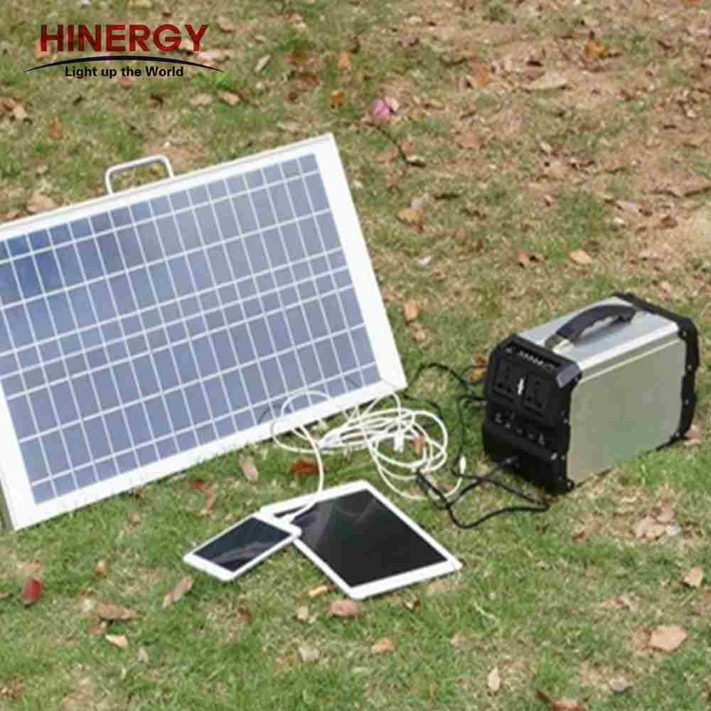 Hinergy AC DC output portable solar power generator portable solar power pack with lithium battery power pack for outdoor and home use Thumb 6